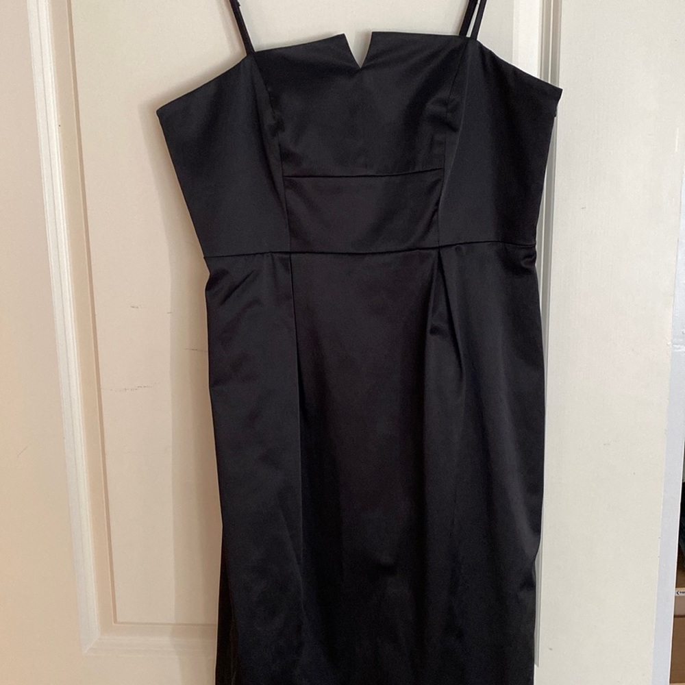 Basque Black Dress